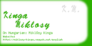 kinga miklosy business card